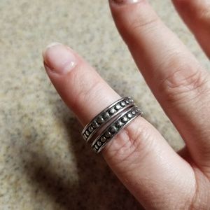 Lia Sophia Silverplated ring